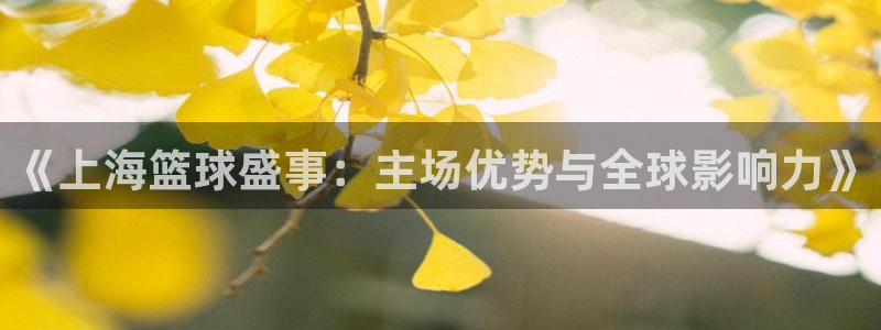 好博体育下载app：《上海篮球盛事：主场优势与全球影响力》