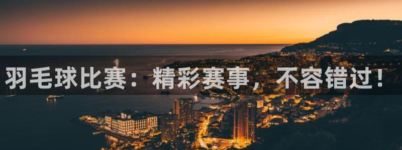 好博体育app登录入口手机版：羽毛球比赛：精彩赛事，不容错过