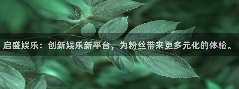 旺财28com：启盛娱乐：创新娱乐新平台，为粉丝带来更多元化的体验。
