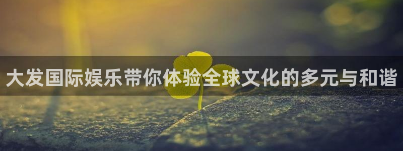 壹号下载安装：大发国际娱乐带你体验全球文化的多元与和谐