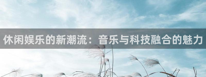 壹号top娱乐：休闲娱乐的新潮流：音乐与科技融合的魅力